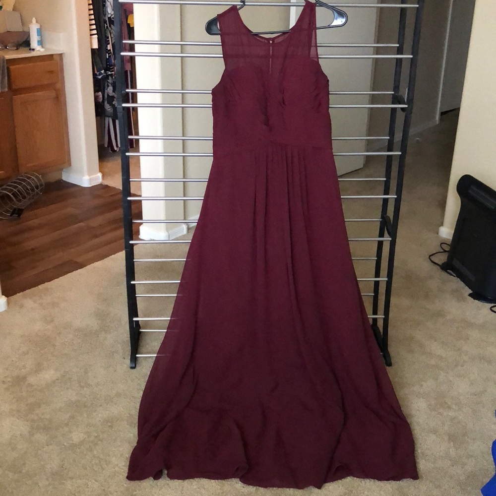 Burgundy Bridesmaid Dress